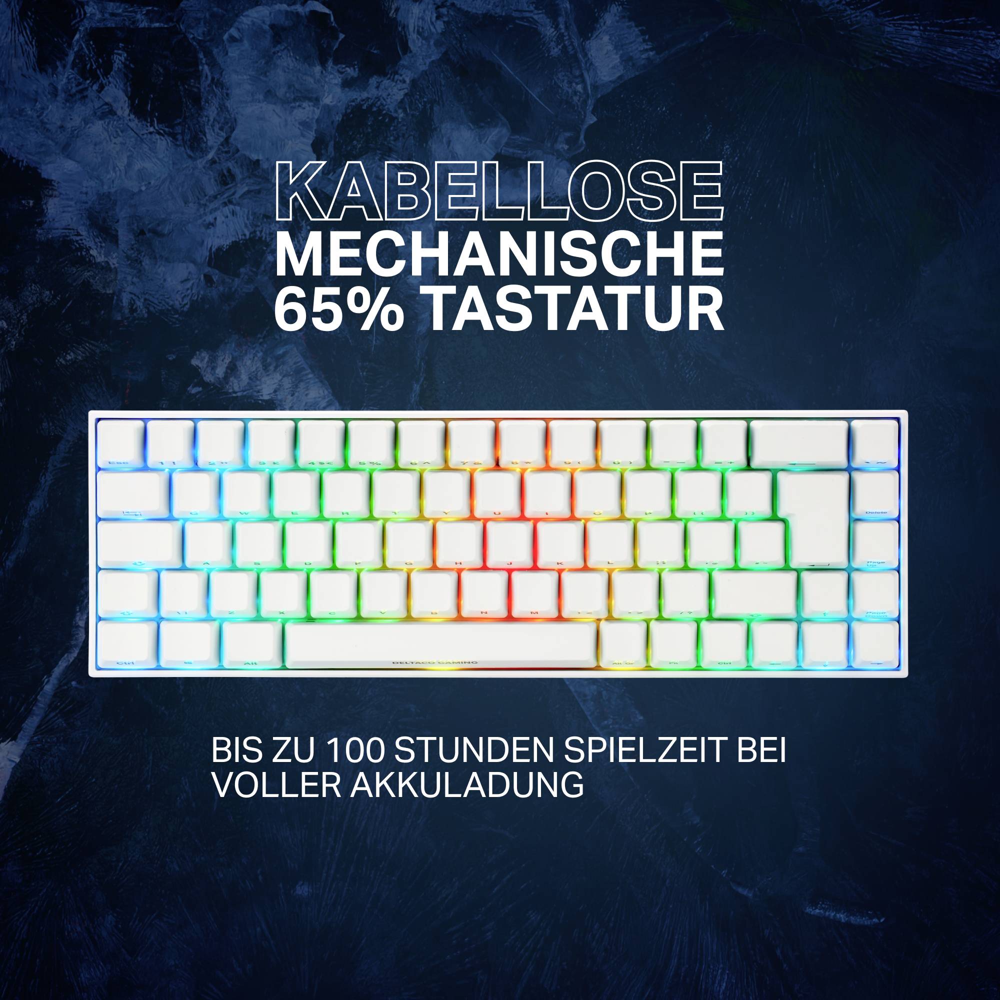 DELTACO GAMING WK95R - tastatur - tysk