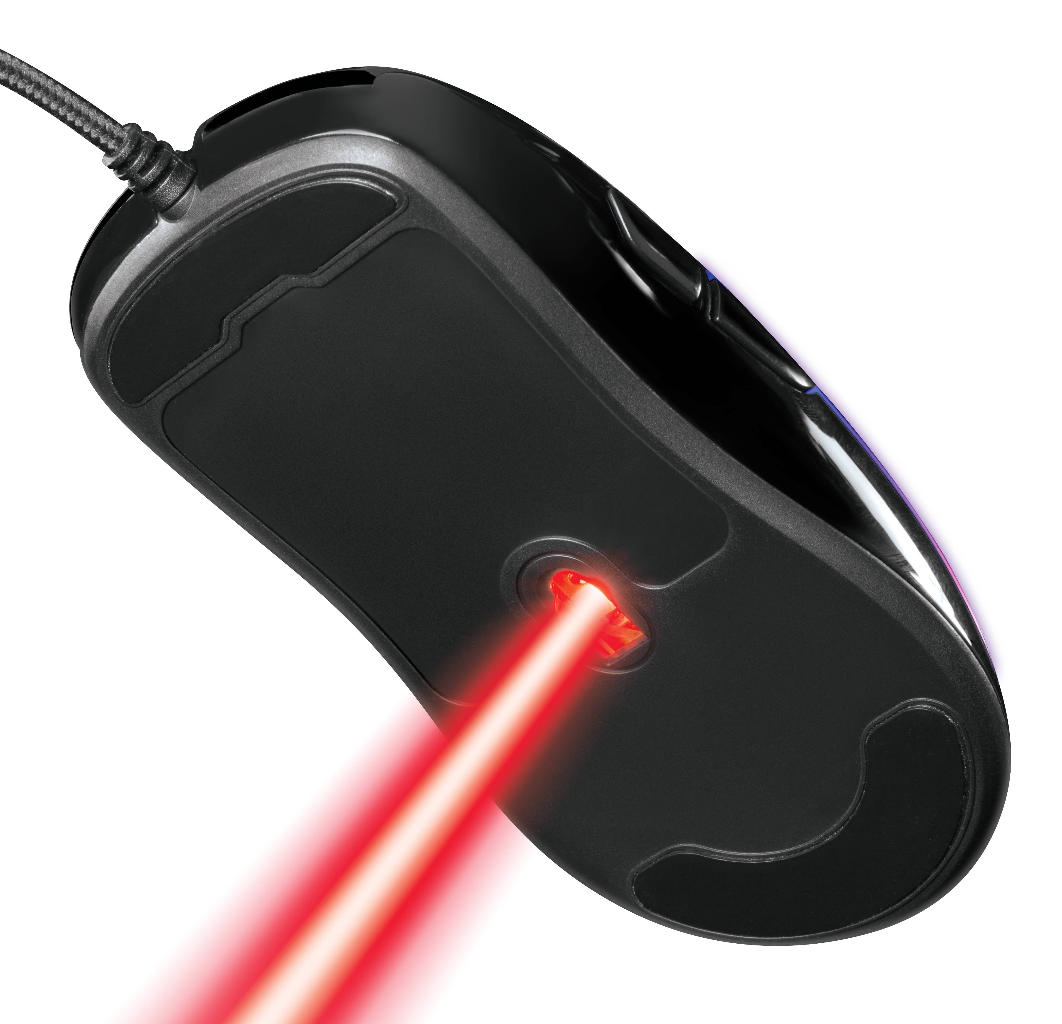 DELTACO GAMING Gaming-Maus Kabelgebunden Optisch Schwarz 6 Tasten 400 dpi, 800 dpi, 1200 dpi, 1600 dpi, 3200 dpi, 5000 d-4
