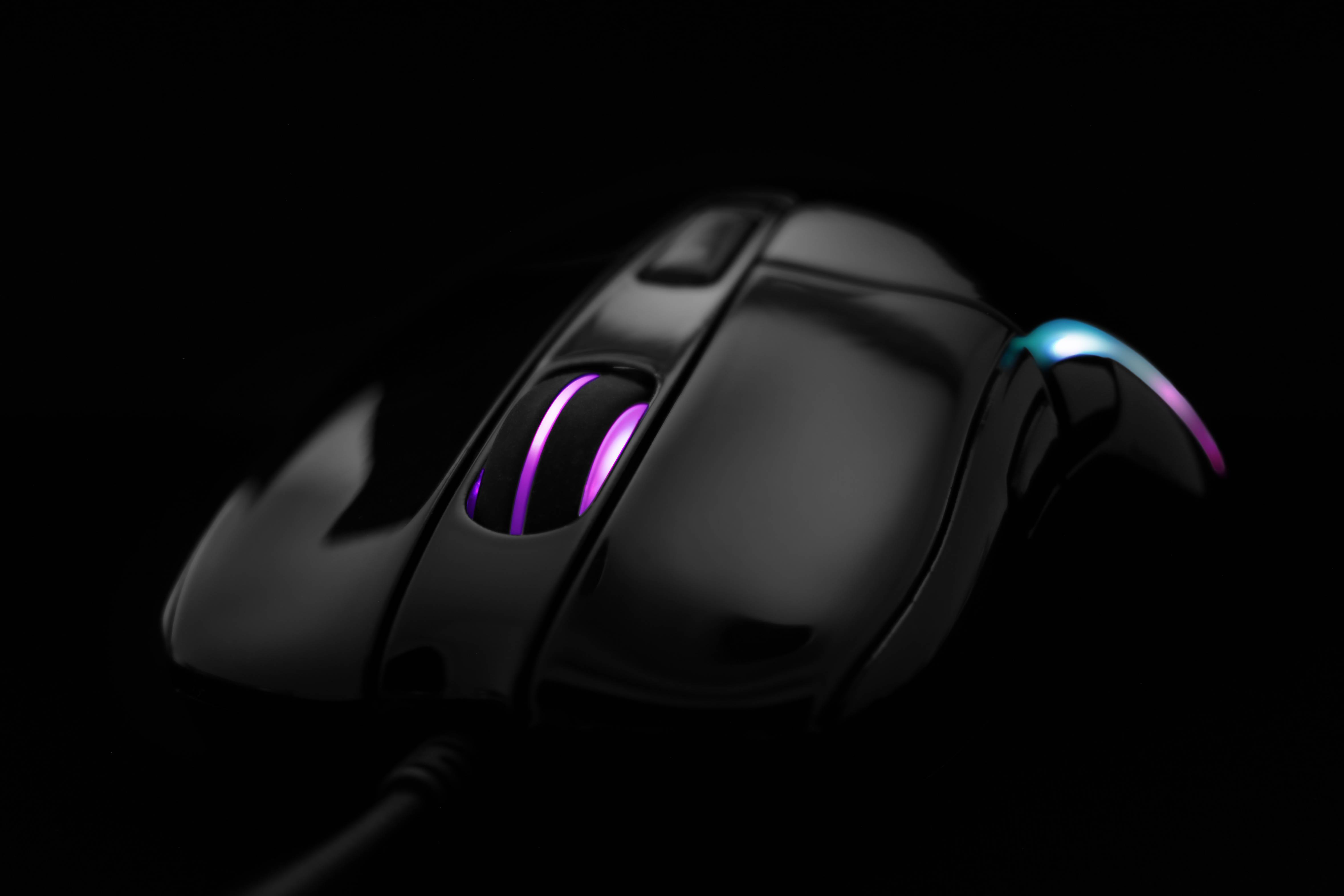 DELTACO GAMING Gaming-Maus Kabelgebunden Optisch Schwarz 6 Tasten 400 dpi, 800 dpi, 1200 dpi, 1600 dpi, 3200 dpi, 5000 d-5