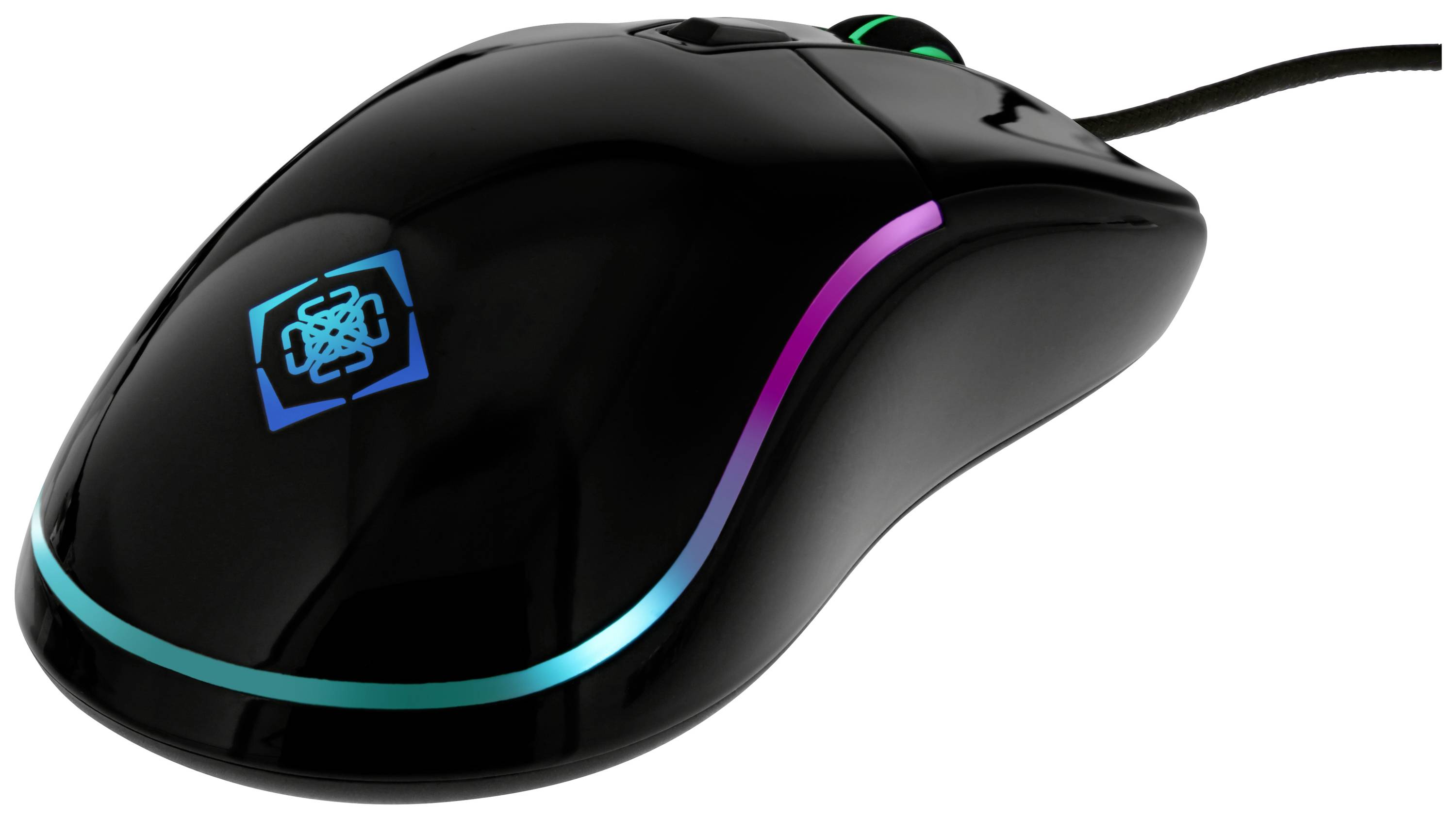 DELTACO GAMING Gaming-Maus Kabelgebunden Optisch Schwarz 6 Tasten 400 dpi, 800 dpi, 1200 dpi, 1600 dpi, 3200 dpi, 5000 d-1