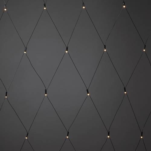 Thumbnail - Konstsmide Lichtervorhang Außen 40 LED Warmweiß (B x H) 800 mm x 800 mm Timer, gefrostet