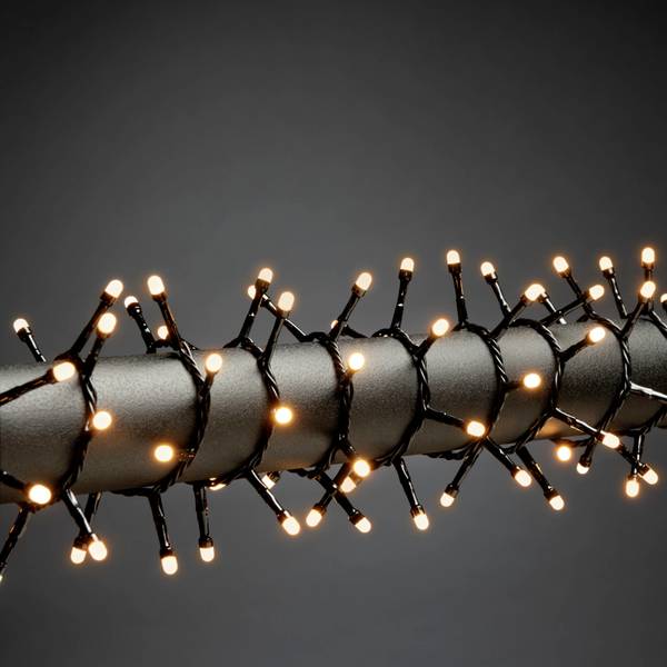Konstsmide 3871-830 Lichterkette  Außen EEK: E (A - G) netzbetrieben Anzahl Leuchtmittel 1500 LED Bernstein Beleuchtete Länge: 32.98 m gefrostet