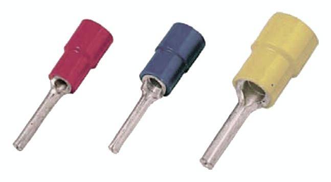 Intercable 180866 Stiftkabelschuh 0.50 mm² 1 mm² Teilisoliert Rot 1 St.