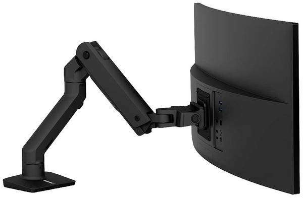 Ergotron HX Arm Desk Mount Monitor-Tischhalterung 1 Display(s) 38,1 cm (15") - 124,5 cm (49") Schwarz Drehbar, Höhenverstellbar, Neigbar, Schwenkbar