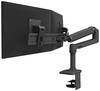 Ergotron LX Dual Arm Direct Desk Mount Monitor-Tischhalterung 2 Display(s) 38,1 cm (15") - 63,5 cm (25") Schwarz Höhenverstellbar, Drehbar, Neigbar, Schwenkbar