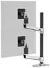 Ergotron LX Dual Arm Stacking Tall Desk Mount Monitor-Tischhalterung 2 Display(s) 38,1 cm (15") - 101,6 cm (40") Aluminium Höhenverstellbar, Drehbar, Neigbar, Schwenkbar
