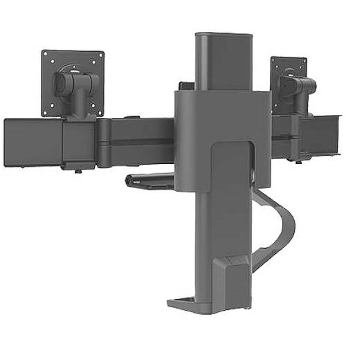 Thumbnail - Ergotron TRACE™ 2fach Monitor-Tischhalterung 53,3 cm (21) - 68,6 cm (27) Schwarz Drehbar, Höhenverstellbar, Neigbar, Sch...