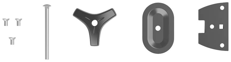 Ergotron Tischbefestigung Passend für Serie (Halter): Ergotron TRACE Dual Monitorhalterung Schwarz-1