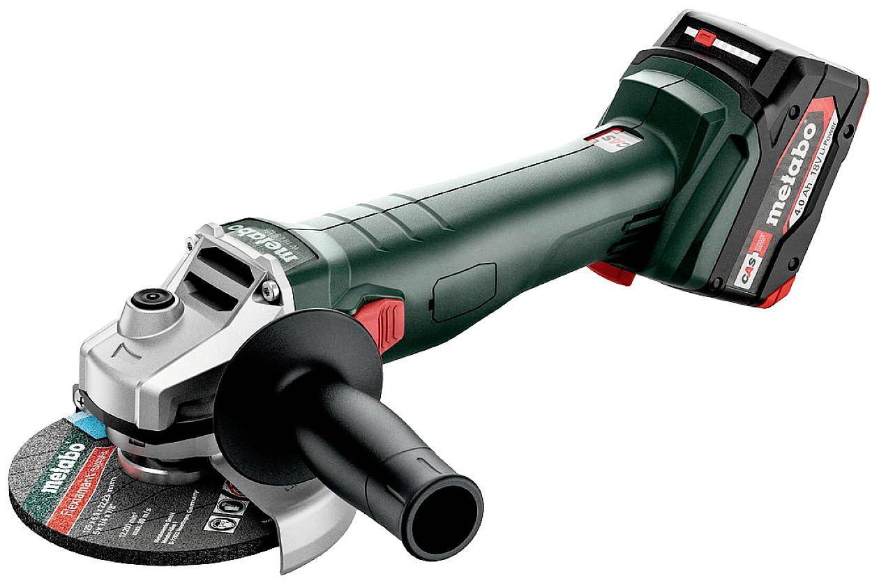 Metabo W 18 L 9-125 602247510 Vinkelslip batteridriven 125 mm 18 V 4.0 Ah