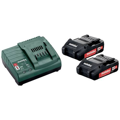 Metabo 685161000 Basic-Set 2 x 2.0 Ah Werkzeug-Akku 18 V 2.0 Ah Li-Ion