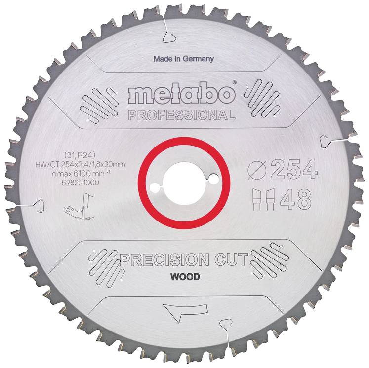 Metabo 628225000. Für Materialien geeignet: Holz, Markenkompatibilität: Metabo. Paketgewicht: 135 g.