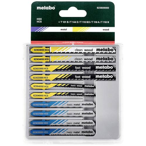 Metabo 623600000 Stichsägeblattsort. 3,H+M+Kunst 10-tlg 1 Set