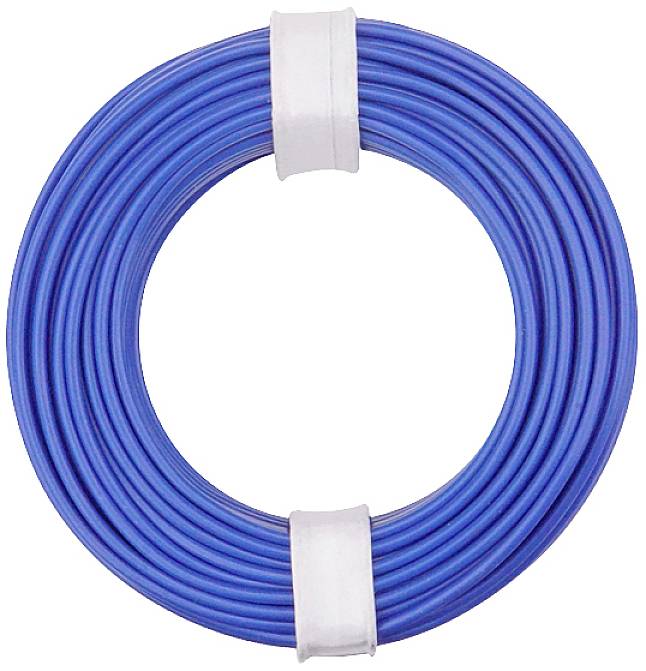 Donau 150-012 Wire 1x0.50mm² Blue 10m Ideal for Electronics Use
