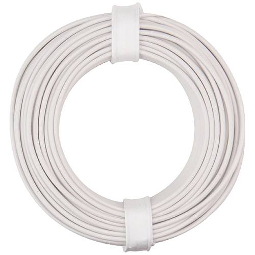 Donau Elektronik 150-015 Litze 1 x 0.50 mm² Weiß 10 m