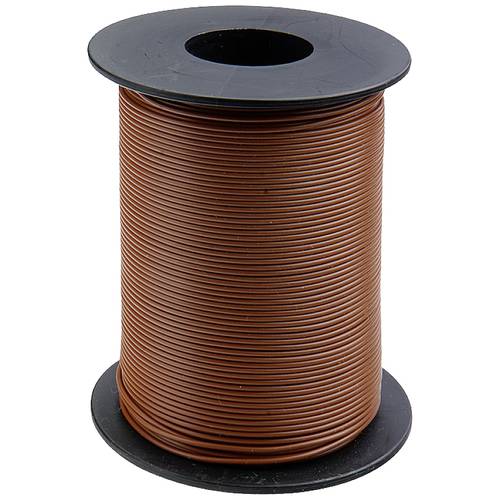Donau Elektronik 125-S25-8 Litze 1 x 0.25 mm² Braun 25 m