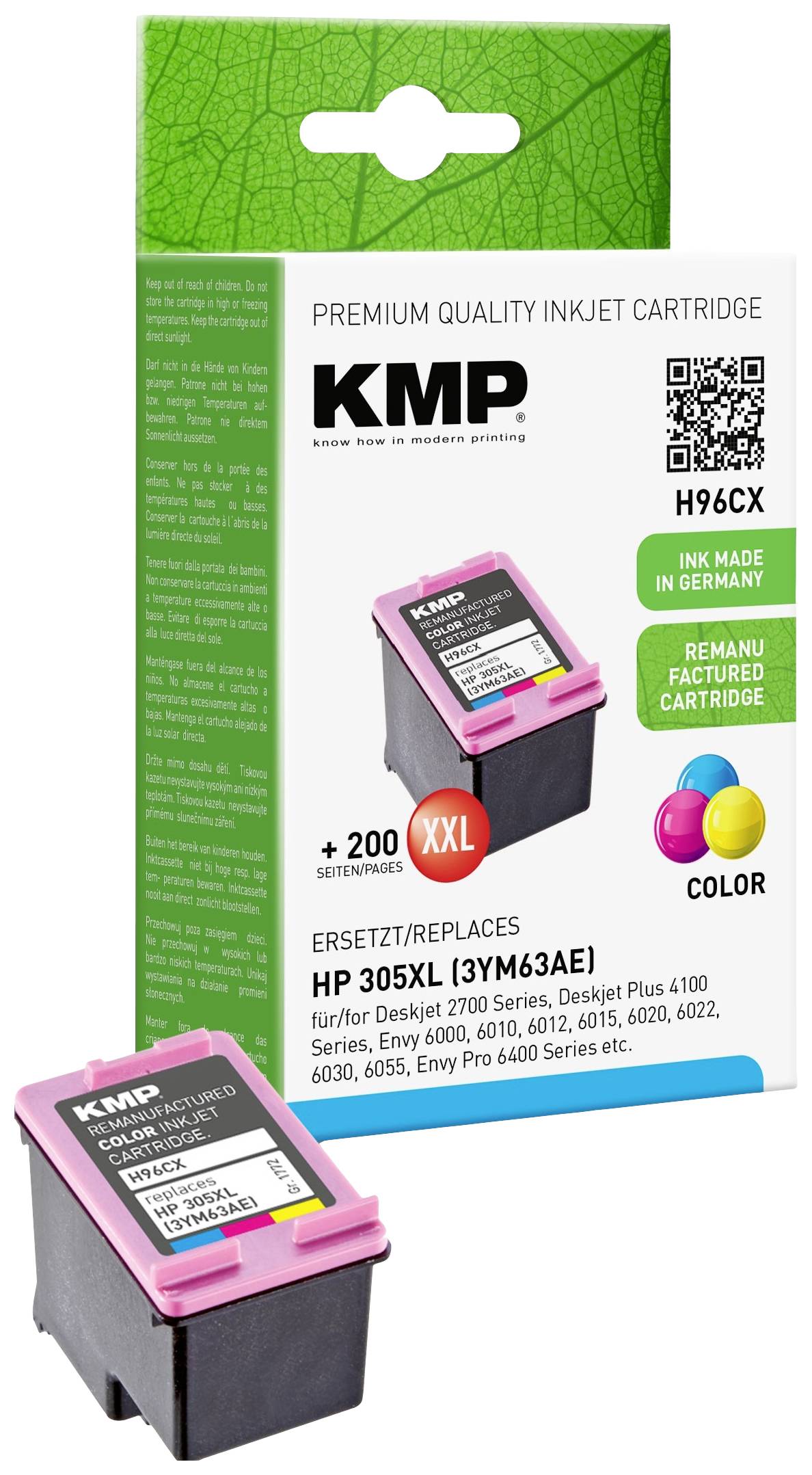 KMP Tintenpatrone ersetzt HP 305XL (3YM63AE)