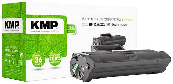 KMP Toner ersetzt HP 106A (W1106A) Kompatibel  Schwarz 2500 Seiten H-T260XL 2556,5000