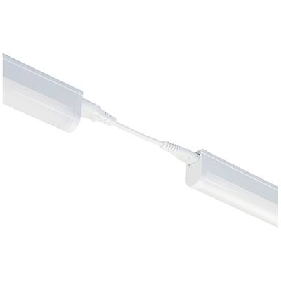 Zwei verbundene LED-Leuchten, die durch ein Kabel verbunden sind, zeigen die Möglichkeit zur Erweiterung eines Beleuchtungssystems.