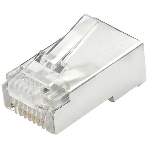 Thumbnail - LINDY RJ45 Stecker STP Cat.5e 62406 Stecker, gerade Polzahl Sensoren 8 Transparent 10 St.
