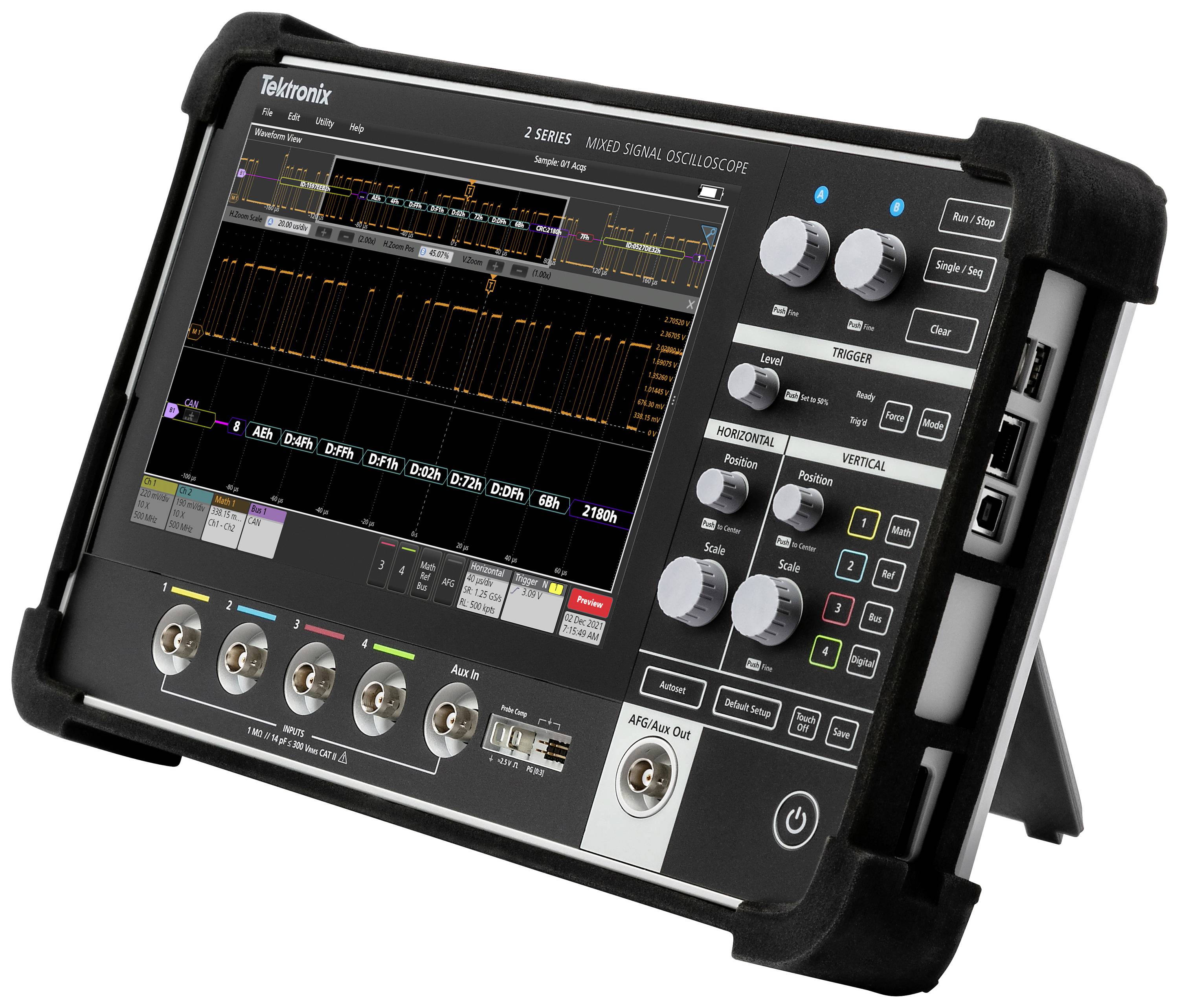 TEKTRONIX MSO22 2-BW-70 Analog-Oszilloskop 70 MHz 1.25 GSa/s 8 Bit 1 St.