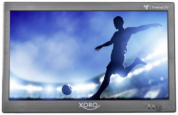 Xoro PTL 1050 V2 Tragbarer TV 25.6 cm 10.1 Zoll EEK: D (A - G) Akkubetrieb, inkl. 12 V Kfz-Anschlusskabel Grau