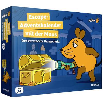 Franzis Verlag Escape mit der Maus Der versteckte Burgschatz Rätsel Adventskalender