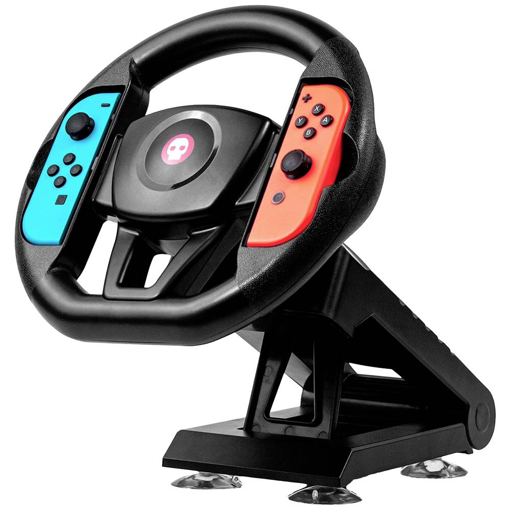 Konix Joy Con Steering Wheel Table Attachment Stuur Nintendo Switch Zwart