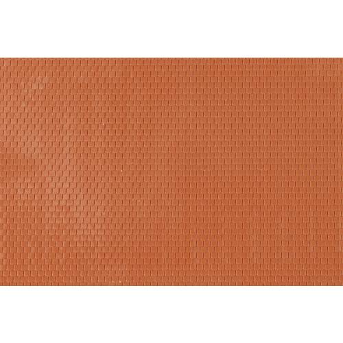 Auhagen 52243 H0, TT Dächer Ziegel-Rot (L x B) 200 mm x 100 mm
