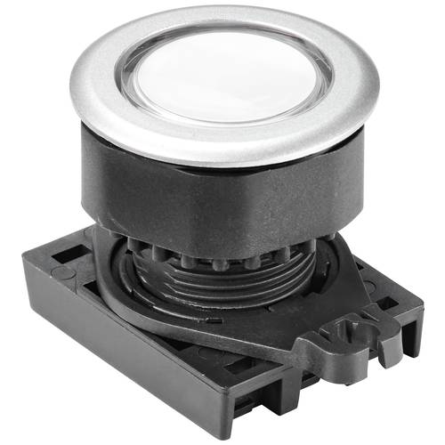 TRU COMPONENTS TC-10343980 S3PFU-P3W Drucktaster Knopf Weiß (transparent) 1 St.
