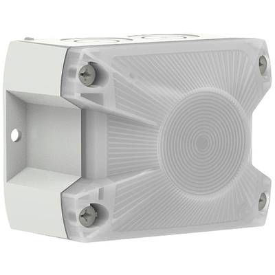 Ein rechteckiges Gehäuse mit abgerundeten Ecken und vier sichtbaren Schrauben. Geeignet für elektronische Komponenten.