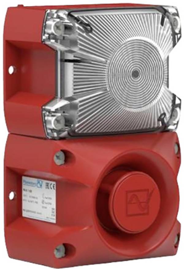 Pfannenberg Blitzleuchte Xenon PA X 1-05 24DC CL EN54 RAL3000 23311801000 Klar Blitzlicht, Dauerton, Pulston 24 V/DC 105 dB