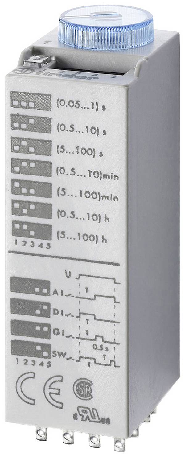 Finder 85.04.0.048.0000 85.04.0.048.0000 Zeitrelais Multifunktional 1 St. 4 Wechsler