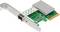 Eine Netzwerkkarte mit PCIe-Anschluss und Kühlkörper, geeignet für den Einbau in Computer, zur Verbesserung der Netzwerkverbindung.