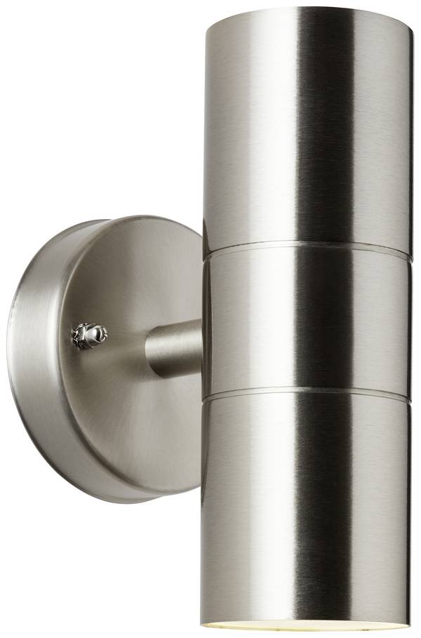 Brilliant Jandy 90966A82 Außenwandleuchte LED GU10 Edelstahl