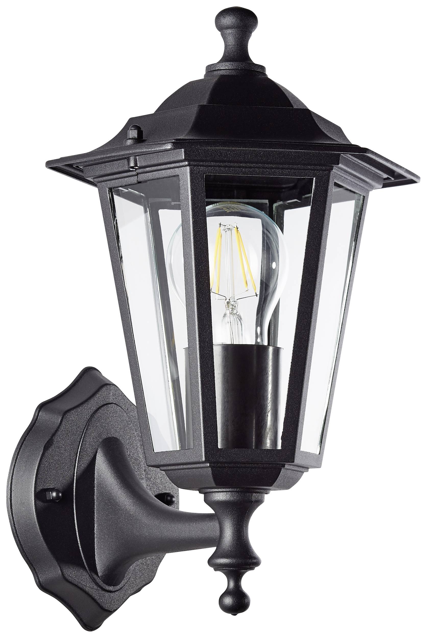Brilliant Carleen 90986A06 Außenwandleuchte E27 Schwarz-1