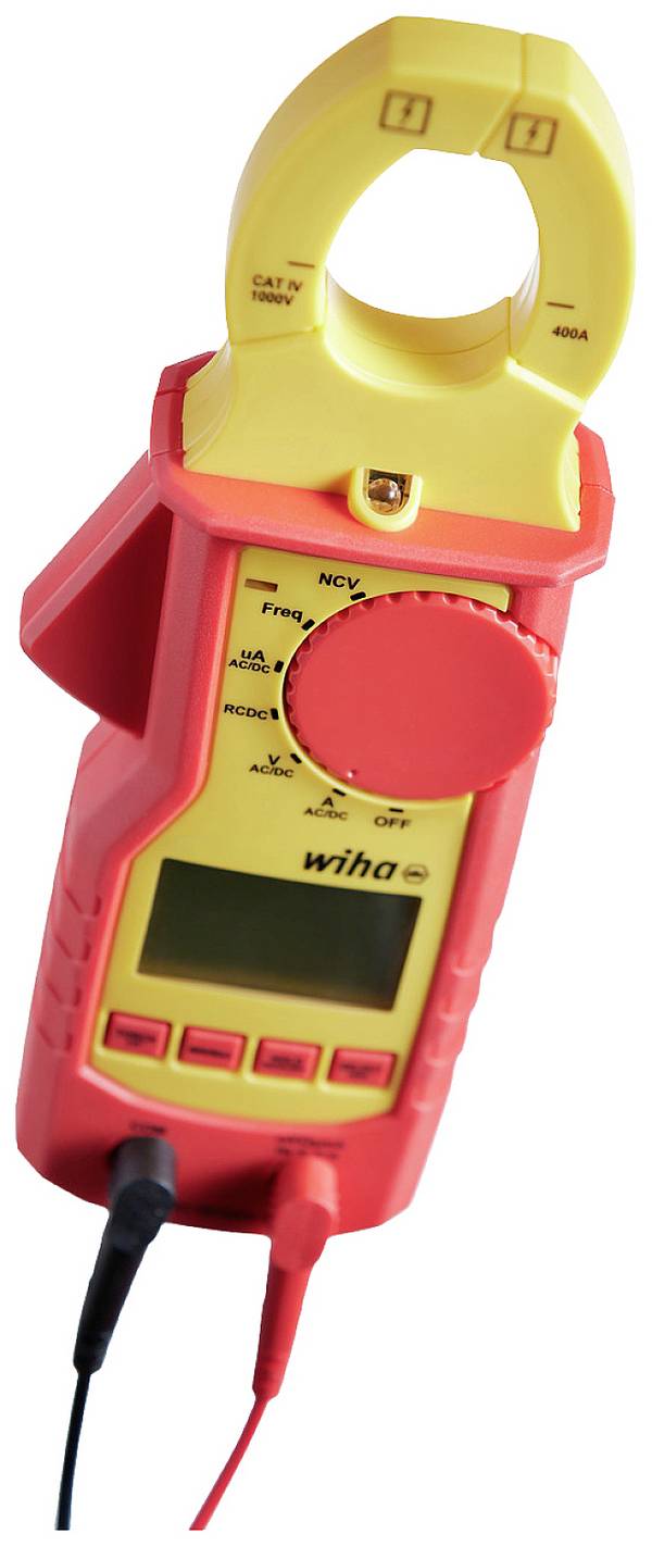 Wiha 45219 Stromzange digital inkl. Prüfkabel CAT IV 1000 V