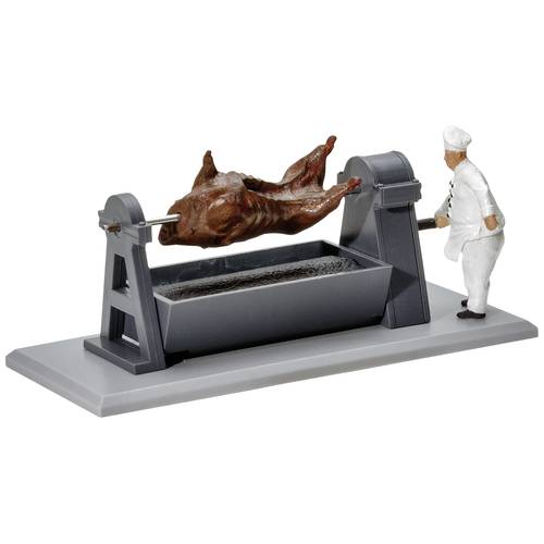 Viessmann Modelltechnik H0 Grill mit drehendem Ochsen Funktionsmodell