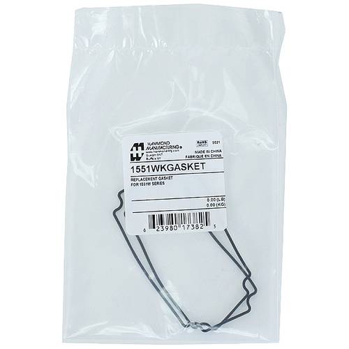 Hammond Electronics 1551WKGASKET Dichtung Silikon Schwarz (B x H) 80 mm x 40 mm 2 St.