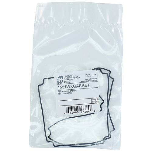 Hammond Electronics 1551WXGASKET Dichtung Silikon Schwarz (B x H) 80 mm x 80 mm 2 St.