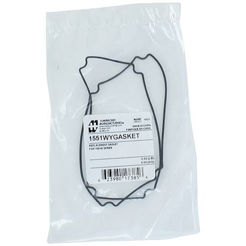 Hammond Electronics 1551WYGASKET Dichtung Silikon Schwarz (B x H) 50 mm x 100 mm 2 St.