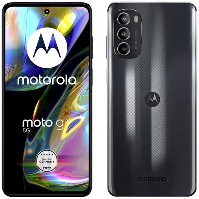 Motorola G82 5G Smartphone 128 GB 16.8 cm (6.6 Zoll) Grau Android™ 12 Dual-SIM