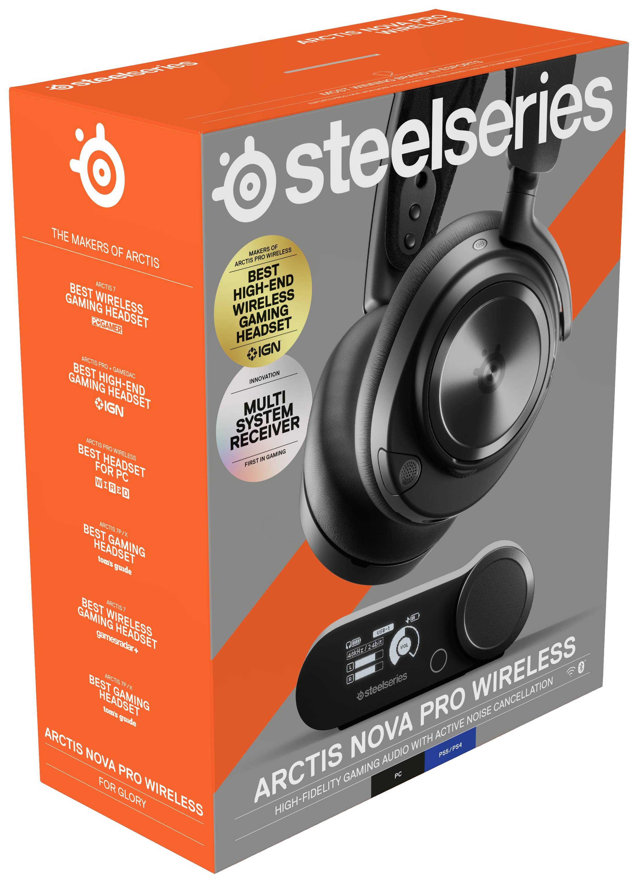Bluetooth Kopfhörer mit Mikrofon SteelSeries Arctis Nova Pro-1