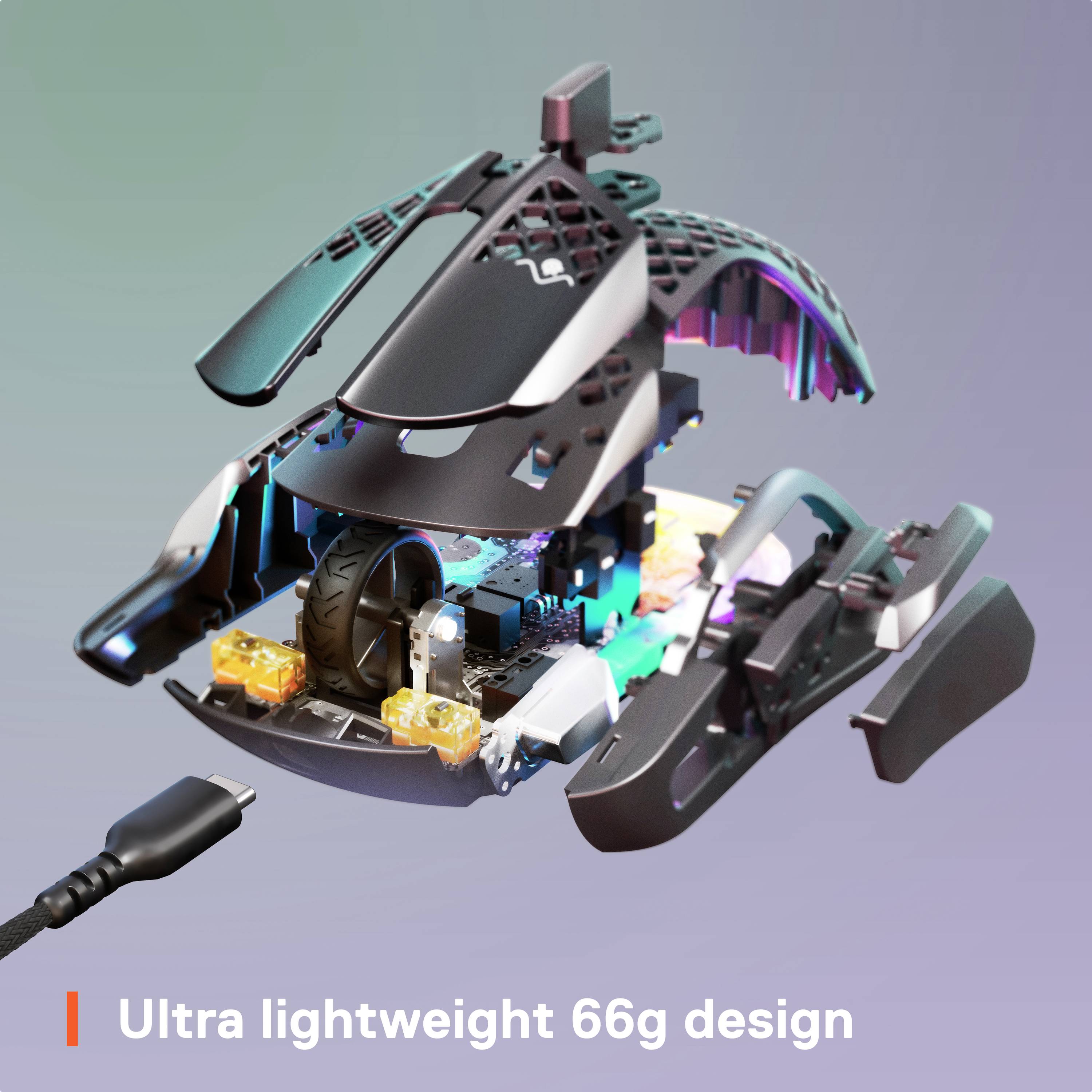Steelseries Aerox 5 Gaming-Maus Kabelgebunden, USB Optisch Schwarz 9 Tasten 18000 dpi Beleuchtet-12