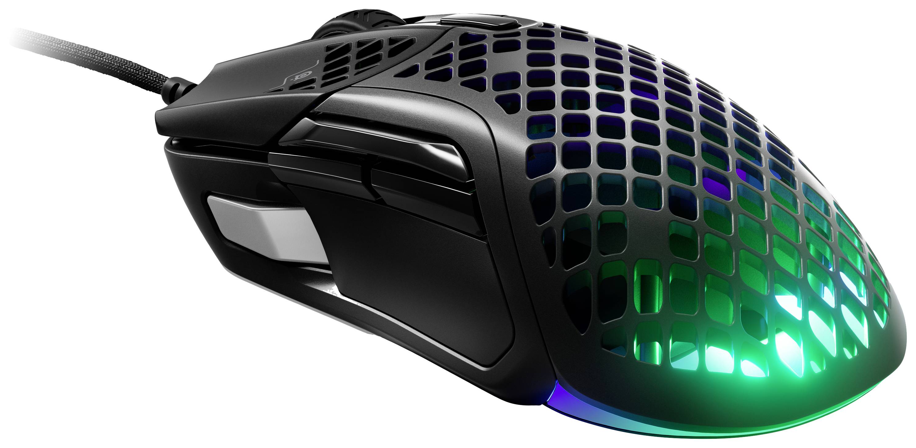 Steelseries Aerox 5 Gaming-Maus Kabelgebunden, USB Optisch Schwarz 9 Tasten 18000 dpi Beleuchtet-1