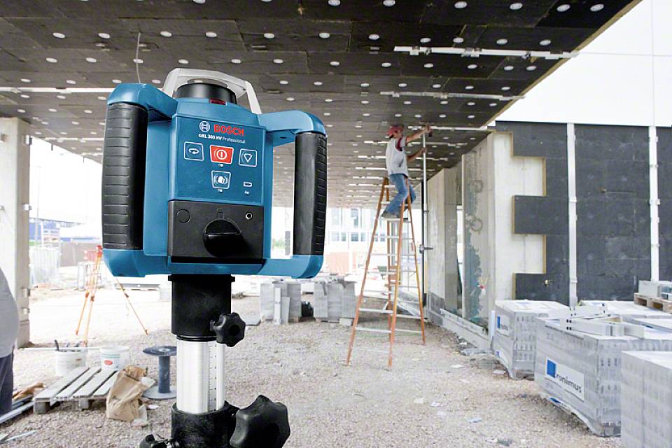 Bosch Professional GRL 300HVG + LR1 + WM4 + RC1 Rotationslaser självnivellerande Räckvidd (max.): 300 m