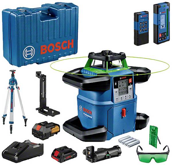 Bosch Professional GRL 650 CHVG + BT 300 HD Rotationslaser  selbstnivellierend Reichweite (max.): 650 m