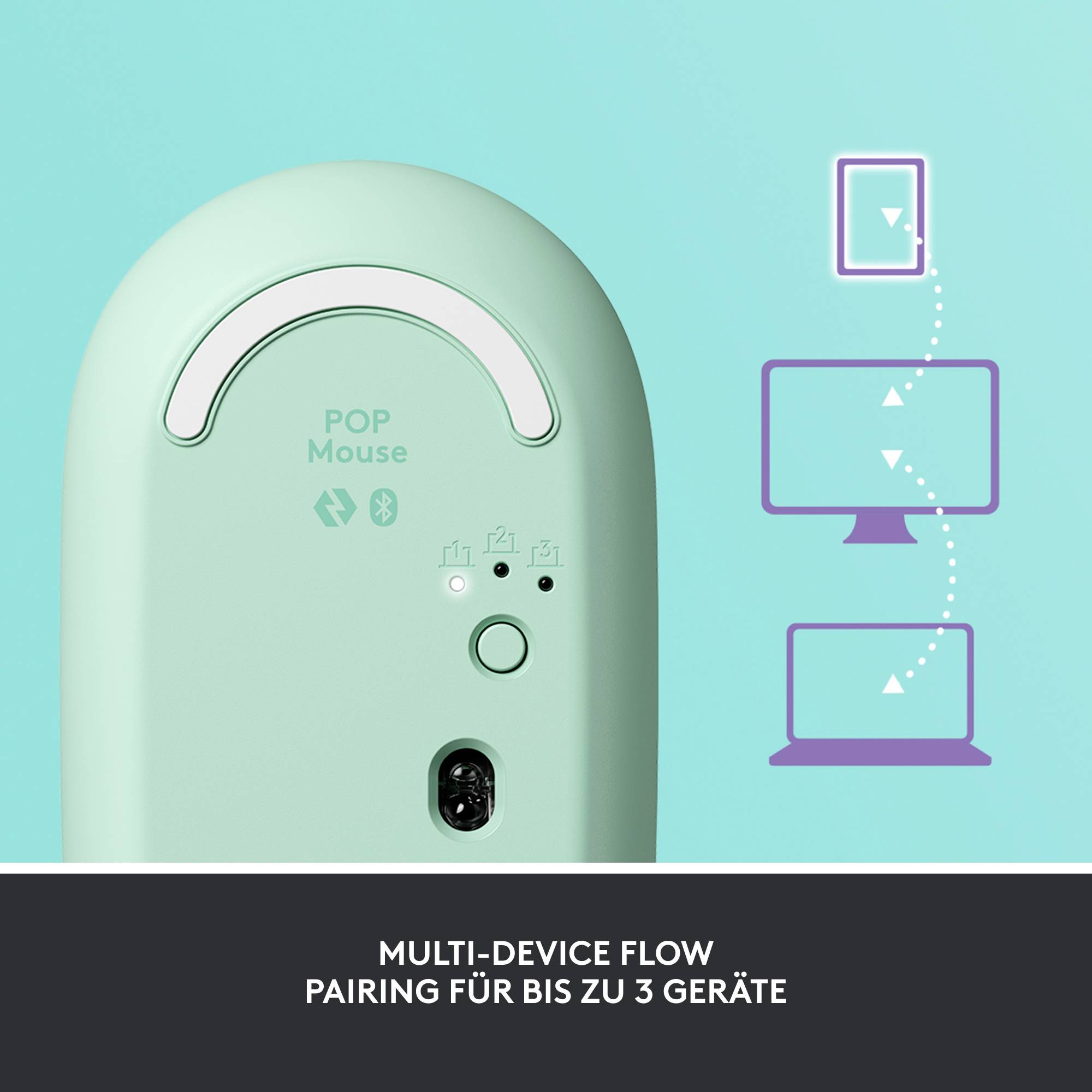 Logitech POP - Maus - anpassbarer Emoji - optisch-9