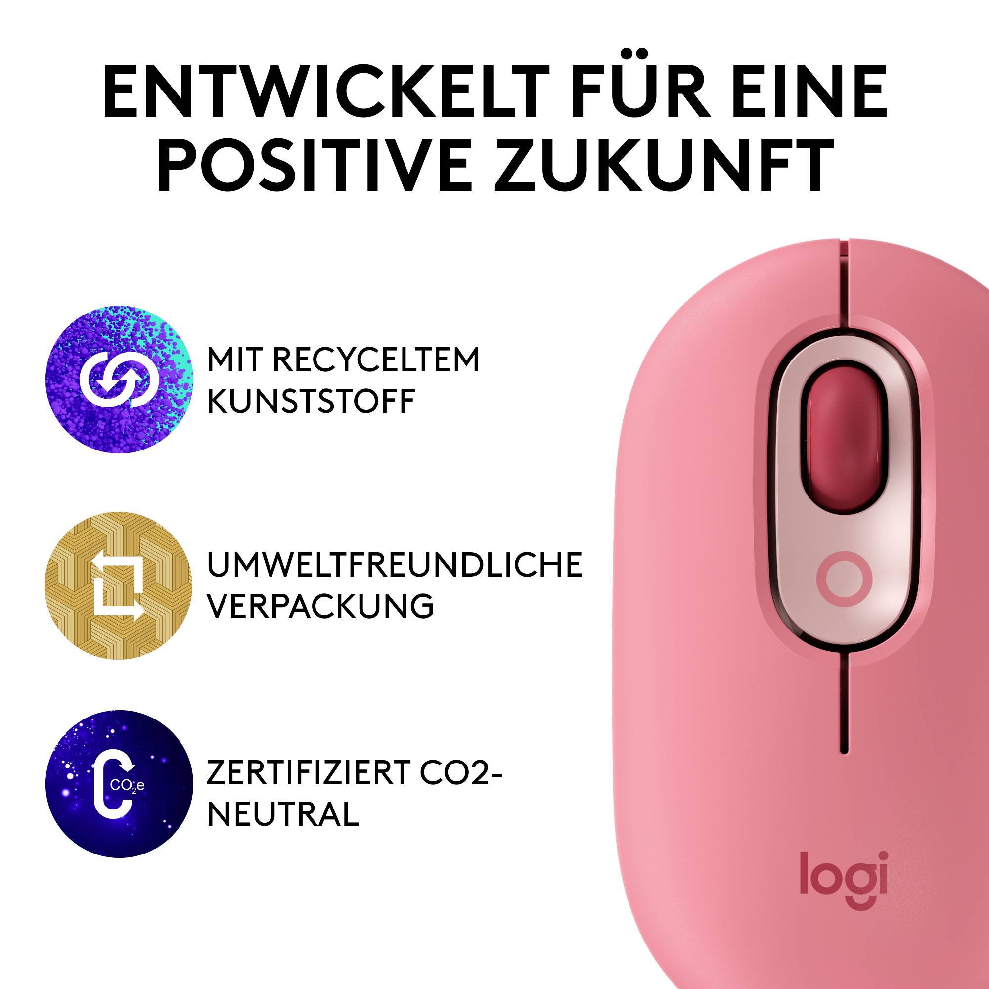 Logitech POP - Maus - anpassbare Emojis - optisch-7