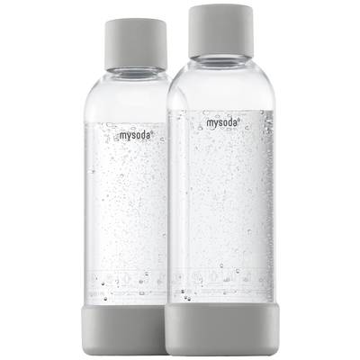 mysoda PET-Flasche 1L Bottle 2 pack Gray Grau 