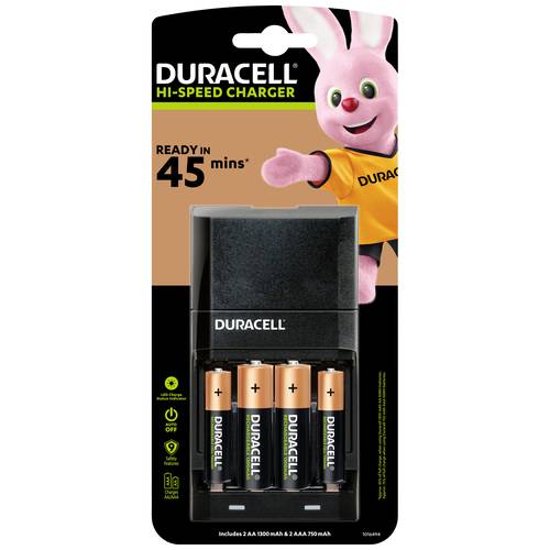 Duracell Advanced Charger CEF27 Rundzellen-Ladegerät NiMH Micro (AAA), Mignon (AA)